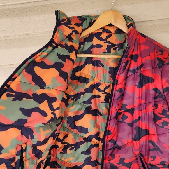 Mother two faced puffer jacket in I'm here wash - Picture 5 of 14